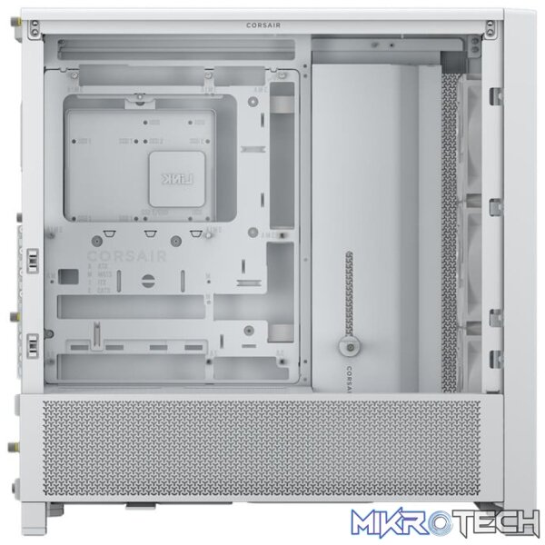 Corsair FRAME 4000D RS Tempered Glass White Steel Modular ATX Mid-Tower Gaming Chassis - Image 4