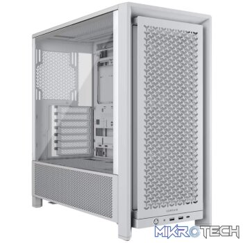 Corsair FRAME 4000D RS Tempered Glass White Steel Modular ATX Mid-Tower Gaming Chassis