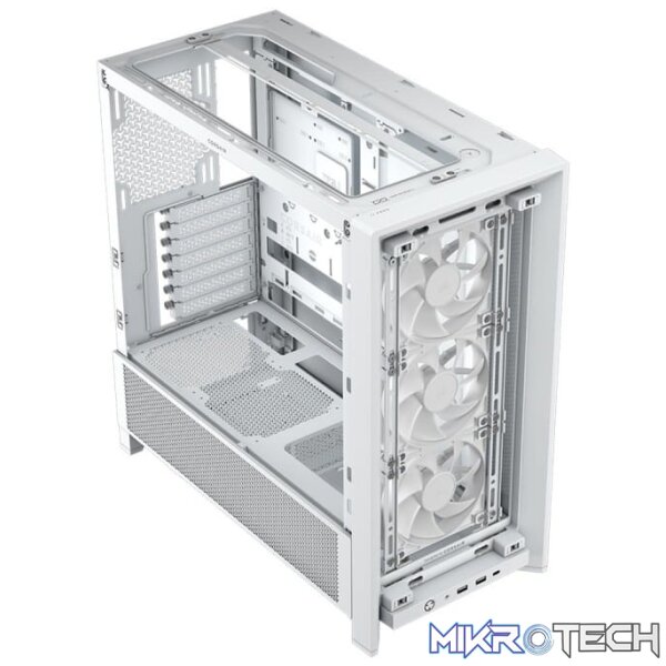 Corsair FRAME 4000D RS Tempered Glass White Steel Modular ATX Mid-Tower Gaming Chassis - Image 5