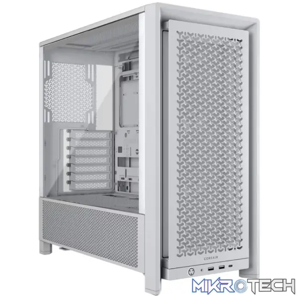 Corsair FRAME 4000D RS Tempered Glass White Steel Modular ATX Mid-Tower Gaming Chassis Corsair FRAME 4000D RS Tempered Glass White Steel Modular ATX Mid-Tower Gaming Chassis