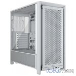 Corsair FRAME 4000D White Steel Modular ATX Mid-Tower Gaming Chassis