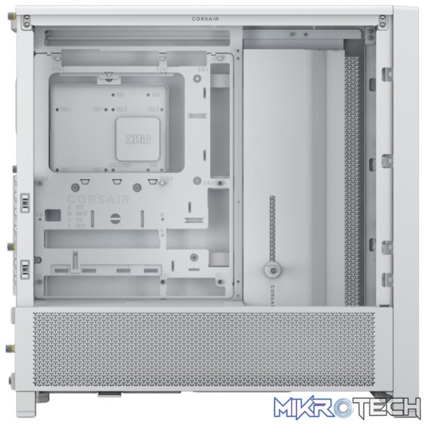 Corsair FRAME 4000D White Steel Modular ATX Mid-Tower Gaming Chassis - Image 4