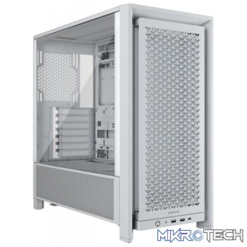 Corsair FRAME 4000D White Steel Modular ATX Mid-Tower Gaming Chassis