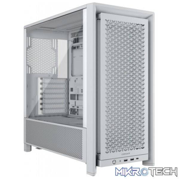 Corsair FRAME 4000D White Steel Modular ATX Mid-Tower Gaming Chassis Corsair FRAME 4000D White Steel Modular ATX Mid-Tower Gaming Chassis