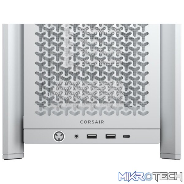 Corsair FRAME 4000D White Steel Modular ATX Mid-Tower Gaming Chassis - Image 8
