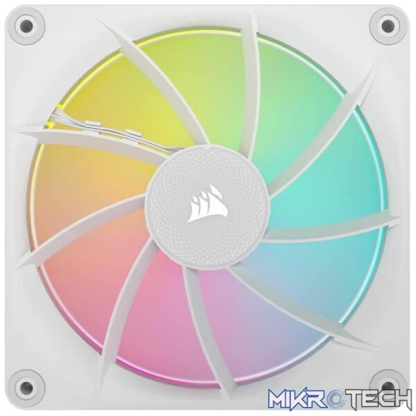 Corsair LX140 RGB iCUE LINK 140mm PWM 2000 RPM White Case Fan - Image 4
