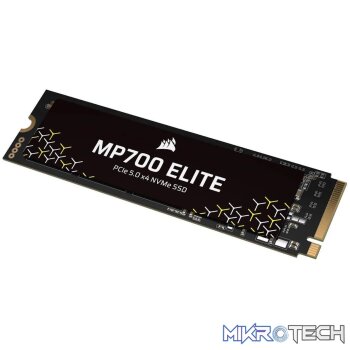 Corsair MP700 ELITE 2TB M.2 NVMe PCIe Gen. 5 x4 SSD (no heatsink); Read Up To 10 000MB/s; Write up to 8500MB/s