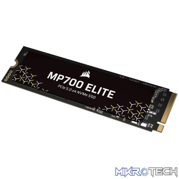 Corsair MP700 ELITE 2TB M.2 NVMe PCIe Gen. 5 x4 SSD (no heatsink); Read Up To 10 000MB/s; Write up to 8500MB/s Corsair MP700 ELITE 2TB M.2 NVMe PCIe Gen. 5 x4 SSD (no heatsink); Read Up To 10 000MB/s; Write up to 8500MB/s
