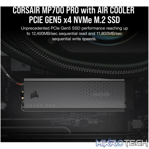 Corsair MP700 PRO. SSD capacity: 2 TB, SSD form factor: M.2, Component for: PC/Game console - Image 8