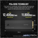 Corsair MP700 PRO. SSD capacity: 2 TB, SSD form factor: M.2, Component for: PC/Game console - Image 10