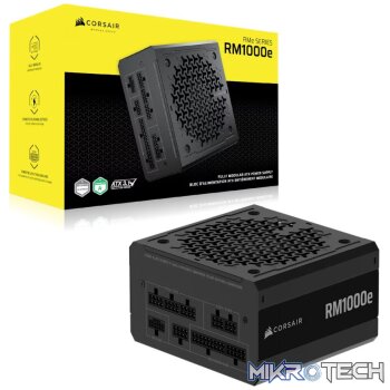 Corsair RM1000e 1000W 80+ Gold Fully Modular Black ATX 3.1 Power Supply