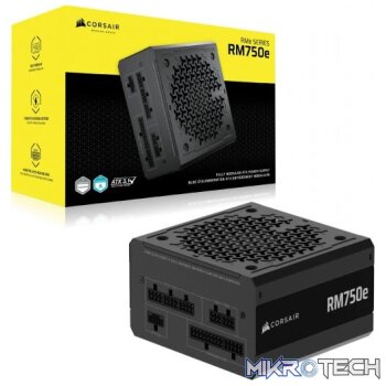 Corsair RM750e 750W 80+ Gold Fully Modular Black ATX 3.1 Power Supply
