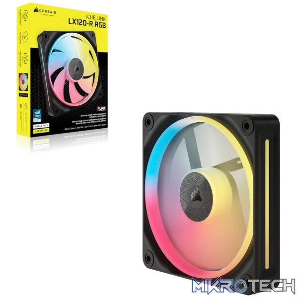 Corsair iCUE LINK LX120-R RGB 120 mm PWM Reverse Blade Fan - Image 3