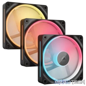 Corsair iCUE LINK LX120-R RGB 120 mm PWM Reverse Fans Starter Kit