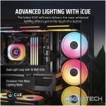 Corsair iCUE LINK LX140-R RGB. Type: Fan, Fan diameter: 14 cm, Rotational speed (max): 2000 RPM, Maximum air pressure: 3.55 mmH2O. Product colour: Black - Image 6