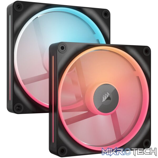Corsair iCUE LINK LX140-R RGB. Type: Fan, Fan diameter: 14 cm, Rotational speed (max): 2000 RPM, Maximum air pressure: 3.55 mmH2O. Product colour: Black - Image 7
