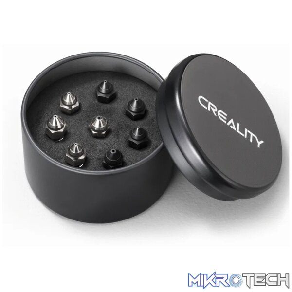 Creality High Flow Nozzle Kit 8 Pc K1/K1Max MK8 0.4/0.6/0.8mm Creality High Flow Nozzle Kit 8 Pc K1/K1Max MK8 0.4/0.6/0.8mm