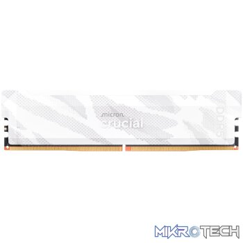 Crucial Pro 16GB 6400Mhz DDR5 Desktop OC Gaming Memory - White