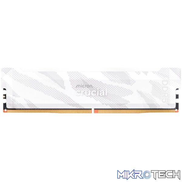 Crucial Pro 16GB 6400Mhz DDR5 Desktop OC Gaming Memory - White Crucial Pro 16GB 6400Mhz DDR5 Desktop OC Gaming Memory - White