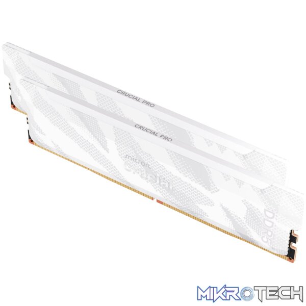 Crucial Pro Overclocking DDR5-6400 32GB Desktop Gaming Memory Kit (16GB x 2) – White - Image 2
