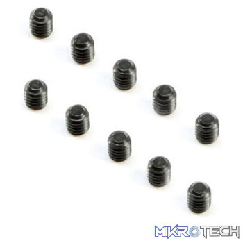 Cup Point Set Screws M2.5 x 3mm (10)