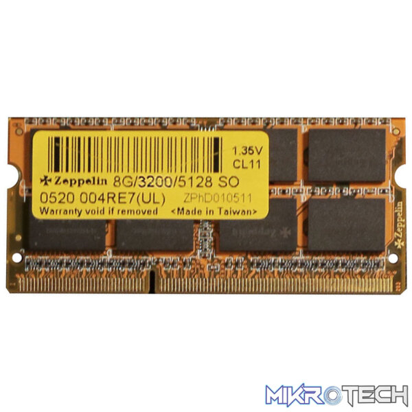 DDR4 16GB SODIMM ZEP PC3200 1X8GU DDR4 16GB SODIMM ZEP PC3200 1X8GU