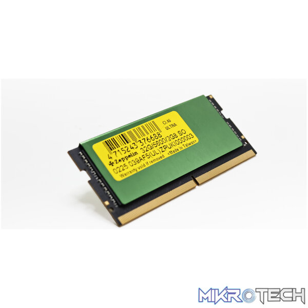 DDR5 32GB SODIMM ZEPPELIN PC5600 2GX8 HS - Image 4