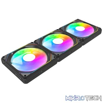 Darkflash G24 ARGB Cooling Fan - Black - 3-in-1