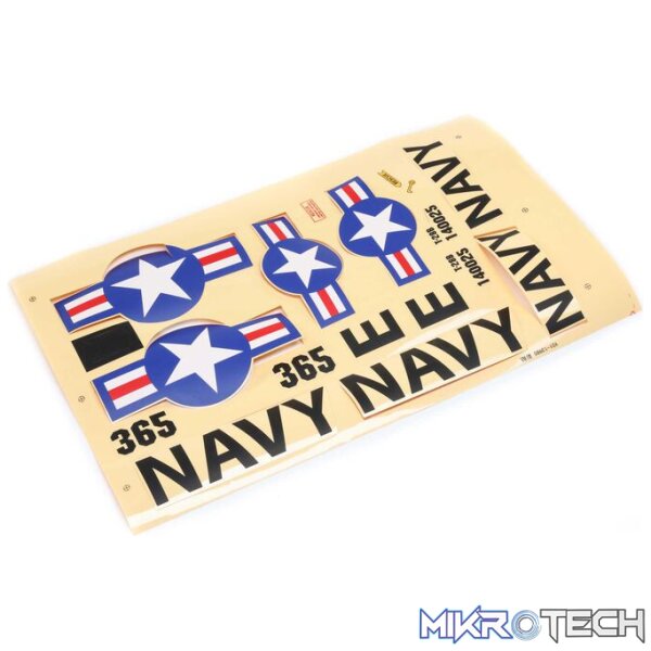Decal Sheet; T-28 Trojan 1.1m Decal Sheet; T-28 Trojan 1.1m