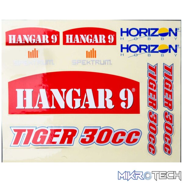 Decal Sheet: Tiger 30cc Decal Sheet: Tiger 30cc