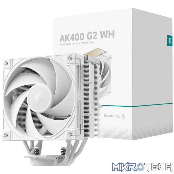 DeepCool AK400 G2 120mm CPU Air Cooler – White DeepCool AK400 G2 120mm CPU Air Cooler – White