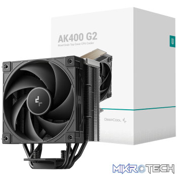 DeepCool AK400 G2 Dark 120mm CPU Air Cooler - Black