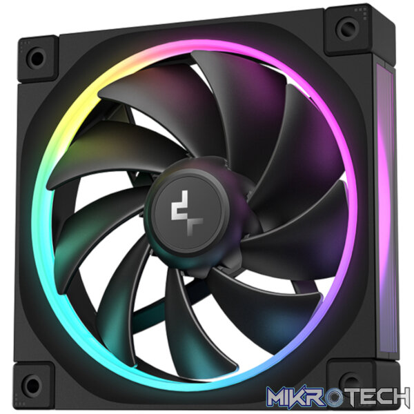 DeepCool FL12 3-in-1 ARGB 120mm Fan 3 Pack - Black - Image 2