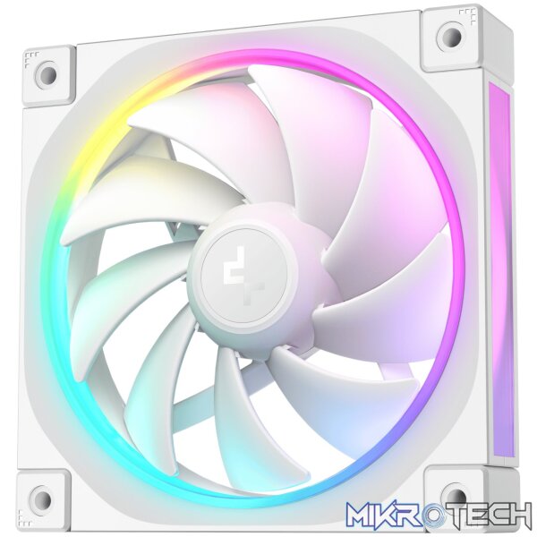DeepCool FL12 3-in-1 ARGB 120mm Fan 3 Pack - White - Image 2
