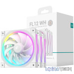 DeepCool FL12 3-in-1 ARGB 120mm Fan 3 Pack - White