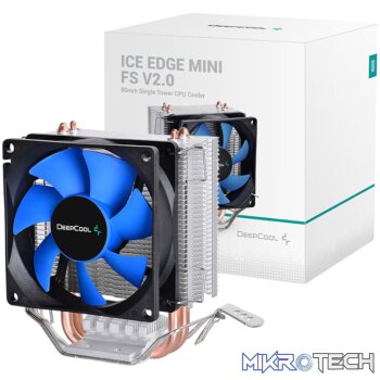 DeepCool Ice Edge Mini FS V2.0 80mm CPU Air Cooler - Blue