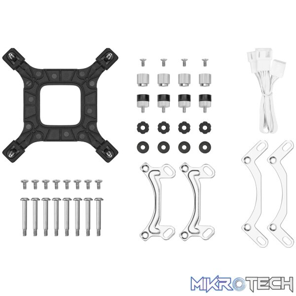 DeepCool LE240 V2 240mm ARGB AIO CPU Liquid Cooler - White - Image 6
