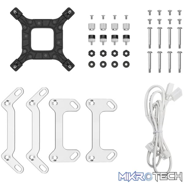 DeepCool LM240 ARGB 240mm AiO Liquid Cooler - White - Image 5