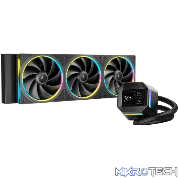 DeepCool LM360 ARGB 360mm AIO CPU Liquid Cooler - Black - Image 2