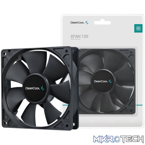 DeepCool XFAN 120mm Case Fan - Black DeepCool XFAN 120mm Case Fan - Black