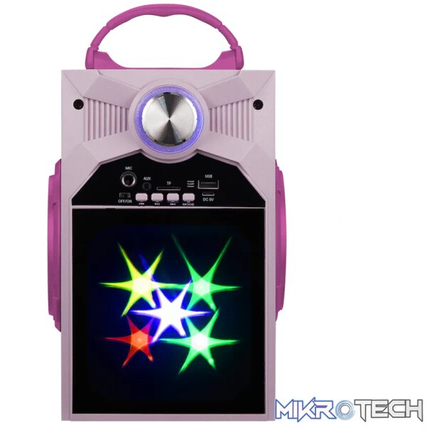 Disney Frozen Classic LED Stars Karaoke Machine with Microphone - Image 2