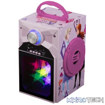 Disney Frozen Classic LED Stars Karaoke Machine with Microphone
