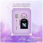 Disney Frozen Classic LED Stars Karaoke Machine with Microphone - Image 8