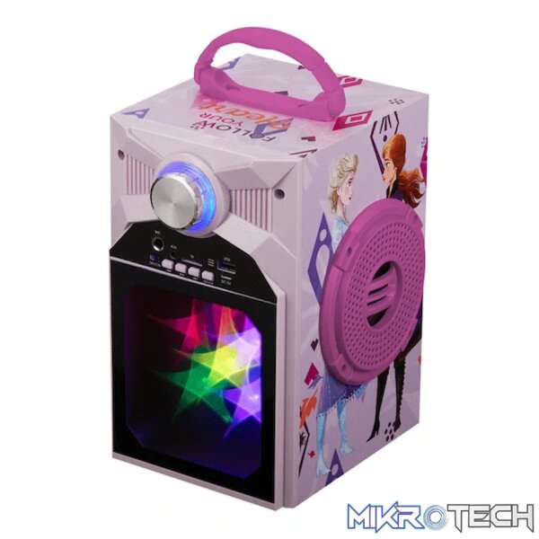 Disney Frozen Classic LED Stars Karaoke Machine with Microphone - Image 9