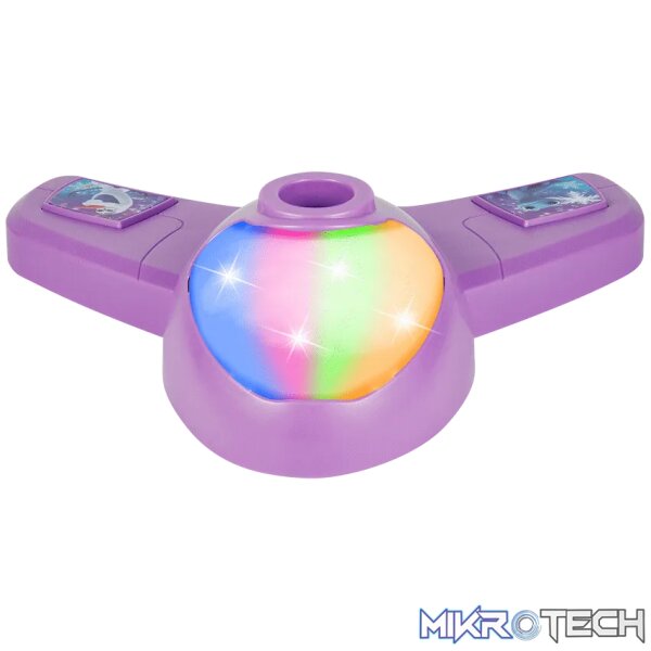 Disney Frozen Double Karaoke Mic Stand with Colourful Lights - Image 2