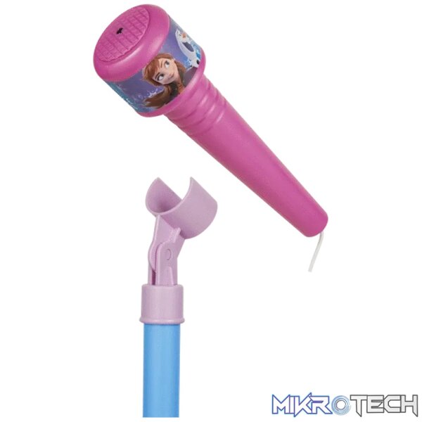 Disney Frozen Double Karaoke Mic Stand with Colourful Lights - Image 3