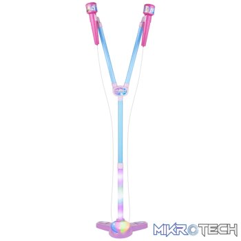 Disney Frozen Double Karaoke Mic Stand with Colourful Lights