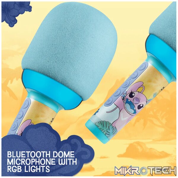 Disney Stitch Bluetooth Dome Microphone with RGB Lights - Image 4