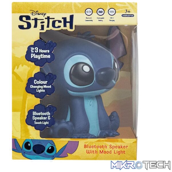Disney Stitch Bluetooth Speaker with Mood Light - Image 2