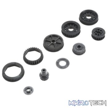 Drive & Differential Pulley Set: 22-4/2.